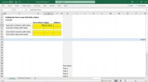 Find the First or Last Cell Value in Excel Column, Row, or List using Formulas