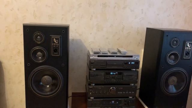 Technics + Infinity SM-115 внешний вид, звук кассеты смотреть онлайн