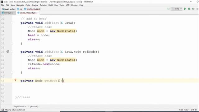 Single link list part 2 java 3 (Arabic) смотреть онлайн