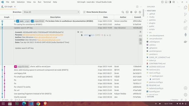 Quick view of VSCode Git Graph Extension смотреть онлайн