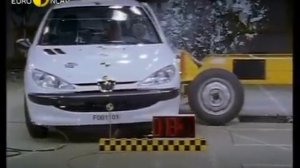 Краш-тест - Peugeot 206 3dr 2000 (E-NCAP)