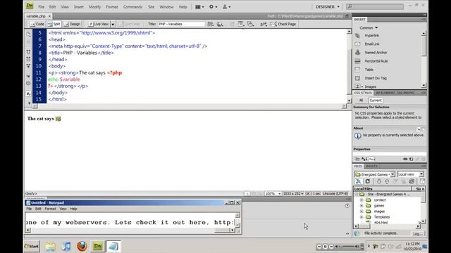 PHP 101 - Variables смотреть онлайн