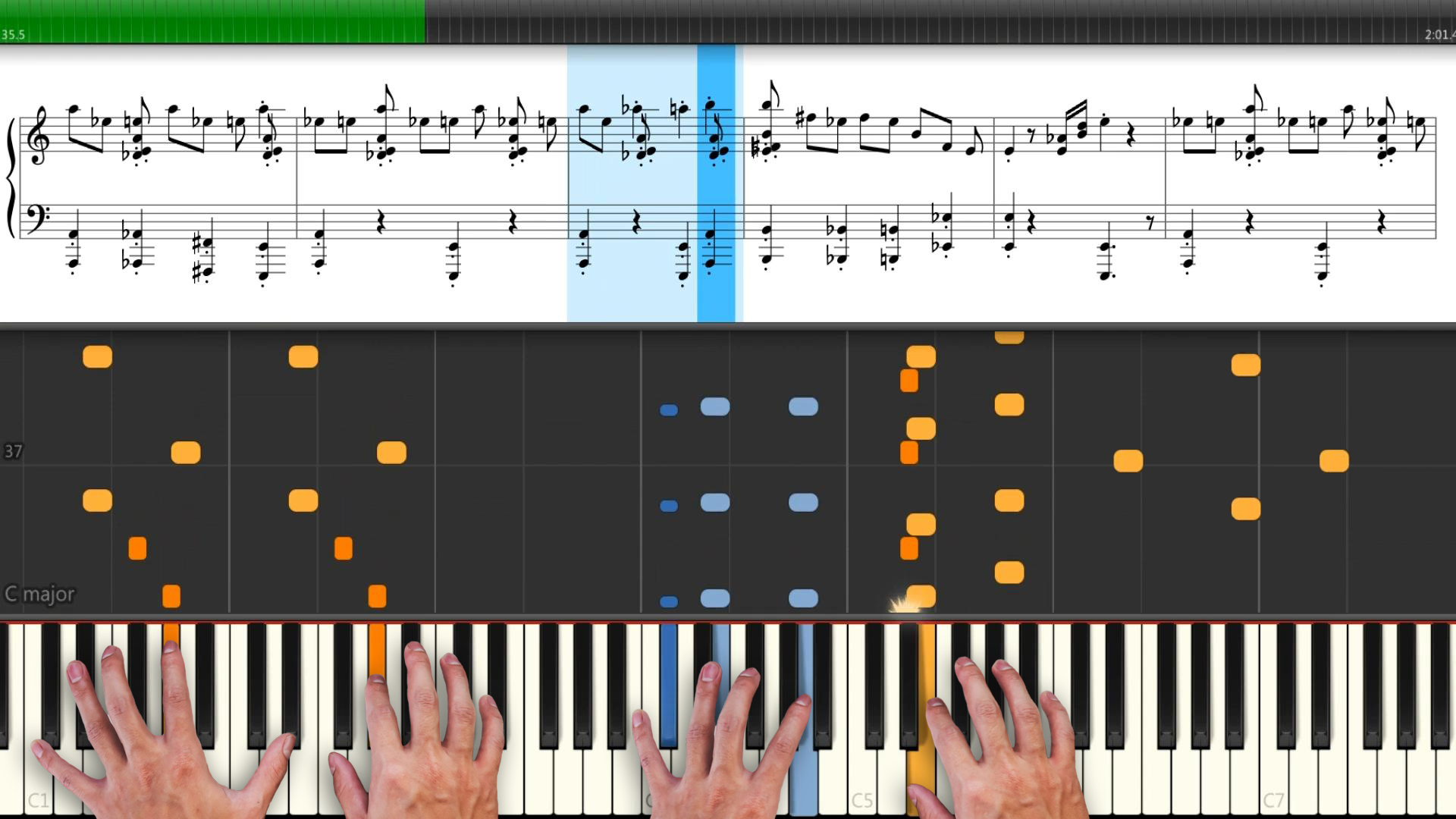 "Деревня дураков" ноты на пианино (самая смешная музыка и очень весёлая мелодия из 90х играем легко) смотреть онлайн
