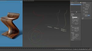 Chair modeling with Spline Flow -  Parametric Modeling plugin for 3Ds Max