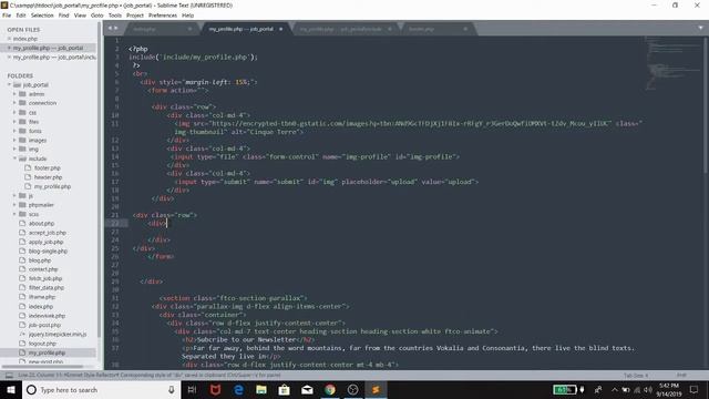 Online Job Portal Project In PHP - Php Project Tutorial (Hindi) - 27