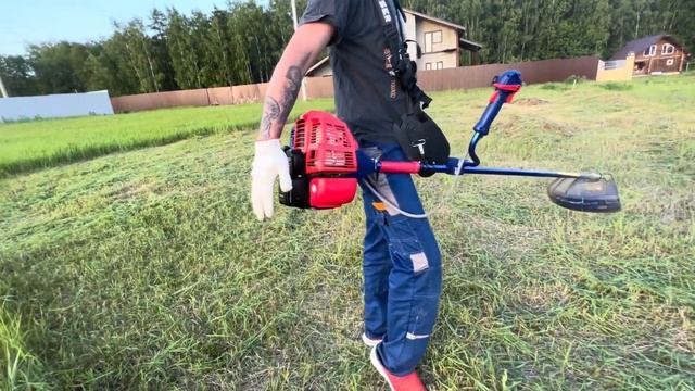 Бензокоса с электро стартером! Начинаю строить БАНЮ! смотреть онлайн