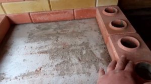 Установка банной печи с выкладыванием экрана