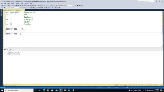 SQL Arithmetic Operators Tutorial