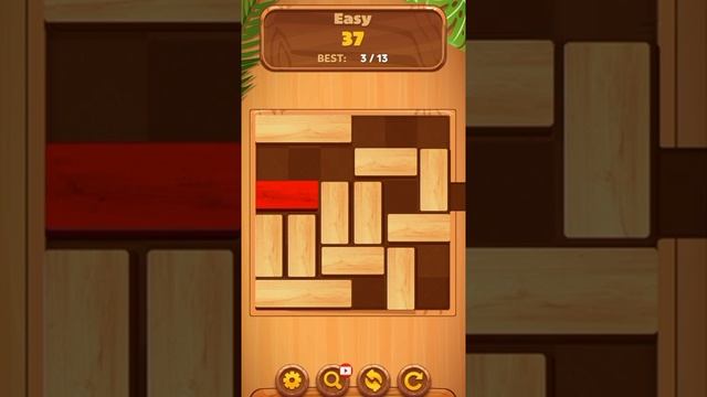 Unblock Sliding Block Puzzle Game Easy Level 37 #shorts #unblockpuzzle