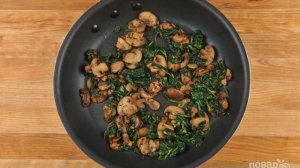 Рулеты с грибами и шпинатом