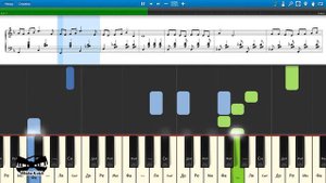 Травы, травы - Анискин и Фантомас (на пианино Synthesia cover) Ноты и MIDI