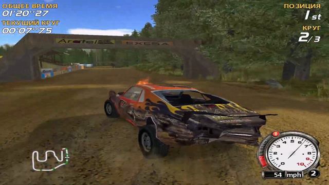 ГОРИТ ЖОПА! ГОРИТ МАШИНА! FlatOut #30. смотреть онлайн