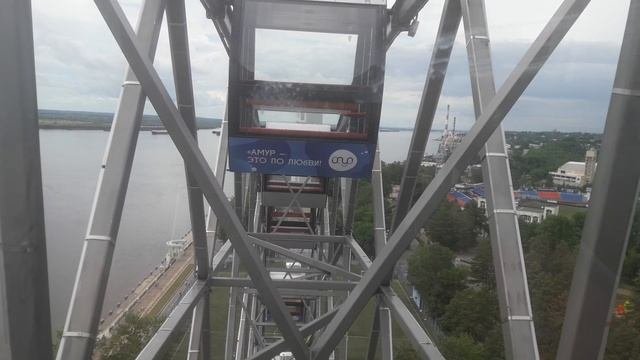 г. Хабаровск, Россия. Колесо обозрения. Центральная набережная. Июль 2022 г.