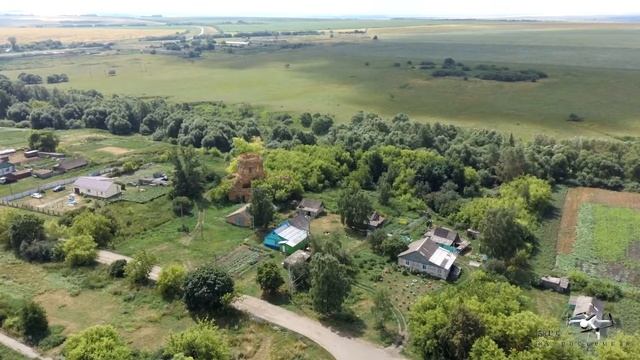 село Казанская Арчада Каменского района Пензенской области \ обзорная аэросъемка