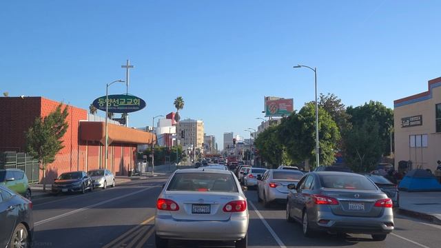 Driving Los Angeles 8K HDR Dolby Vision - Bel Air to Downtown LA (Los Santos)