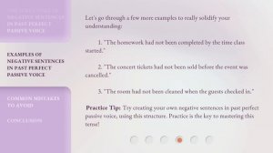 Master the Negative Sentences in Past Perfect Passive Voice