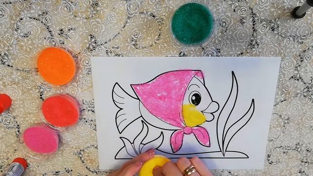 МК "Рисуем цветной солью", педагог Романова А.Е. смотреть онлайн