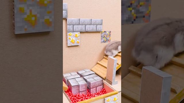 ? Хомяк сбегает из лабиринта Надзирателя в Мрачных Глубинах Майнкрафт #Shorts ? Хомура Хам Питомцы