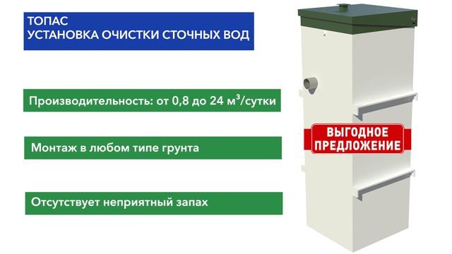 ТОПАС - установка очистки сточных вод смотреть онлайн