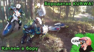 Катаем в бору. Бородатая Kurwa, Hill Climb, песок вдоль берега Оби, непролазные джунгли.