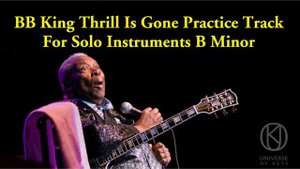 B.B King - Thrill Is Gone Backing Track in B Minor