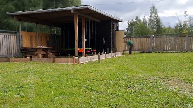 Подпорная лента своими руками !(пластиковая арматура и м200 на граните)