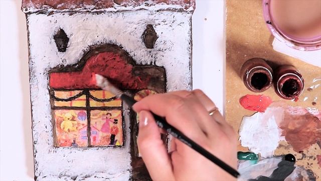 Супер эффектный ДОМИК с подсветкой своими руками/ Christmas house смотреть онлайн