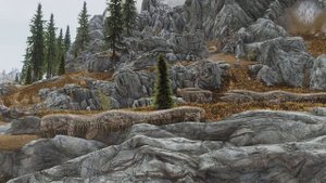 Skyrim SE Mods: Natural Mountains and Rocks 4k