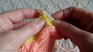 Закрытие петель последнего ряда спицами.Урок 6