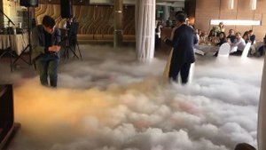 Дыммашина на свадьбу, тяжёлый дым на первый танец от дым.рус и dryice.pro