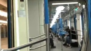 Инновационный поезд "Москва" 81-765/766/767 (Станция Полежаевская Таганско-Краснопресненская линия)