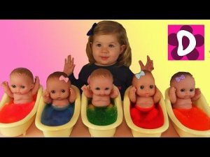 ✿ Кукла в СЛИЗИ и ЖЕЛЕ. Играем в Куклы. Игрушки в Воде. Baby Doll Bath Time Gelly Baff Slime Baff