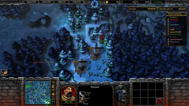 WarCraft 3 Farmer vs Hunter #326 Farmer