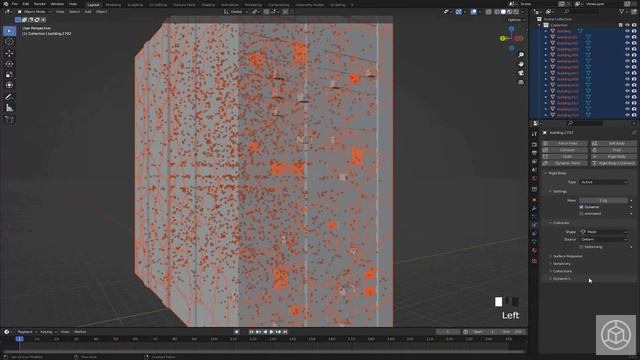 Симуляция разрушения зданий в Blender (учебное пособие).