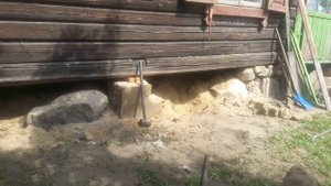 Демонтаж старого фундамента. Фундамент под деревянный дом (ч.3)