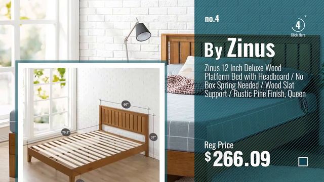 Top 10 Bed Frames Platform [2018]: Zinus 14 Inch Metal Platform Bed Frame with Steel Slat Support / смотреть онлайн