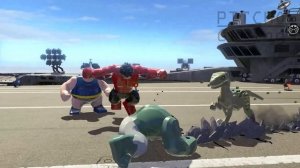 HULK ZOMBIE Transformation vs Blob, Huggy Wuggy, T-Rex and Red Hulk in Lego Marvel Super Heroes Gam