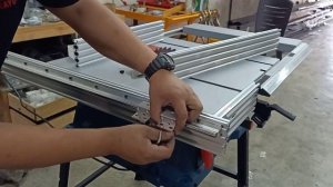 making sliding table for Bosch GTS 254 table saw.