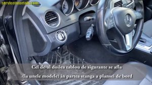 Locatie si explicatie tablou sigurante & relee Mercedes-Benz C-Class W204 (2008-2014) C180 C200 C25