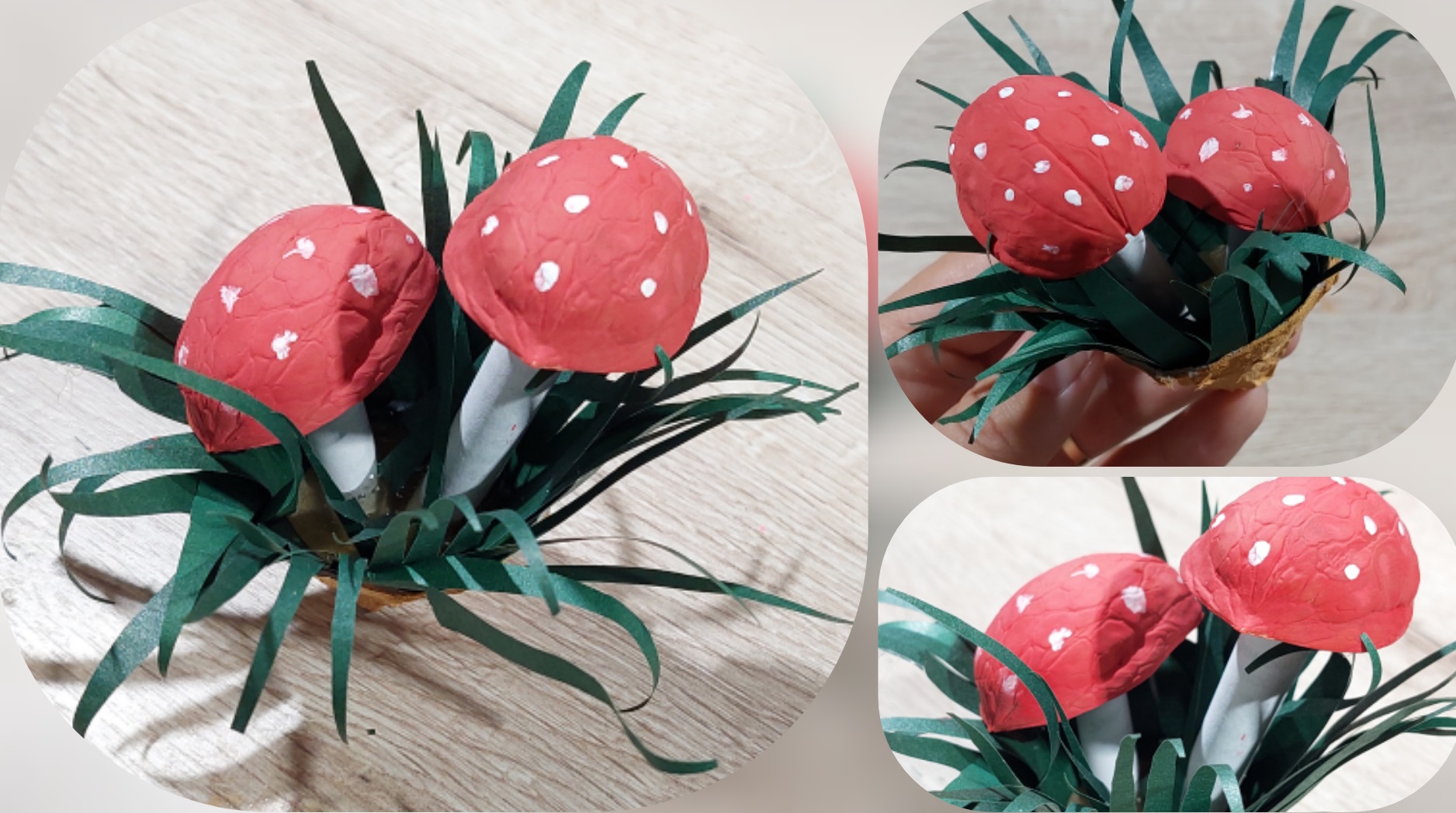 Божья коровка из грецкого ореха