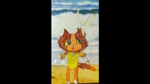 Бумажные мультики про Симбу и Мурсдей. #симба #cat
