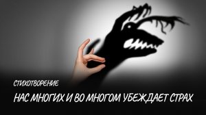 Нас многих и во многом убеждает страх #стих