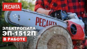 Электропила Ресанта ЭП-1512П в работе