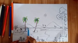 Drawing for kids. Рисуем природы для детей