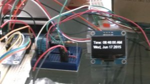 Display time and date on OLED 128x64 1.3inch using raspberry pi python 3