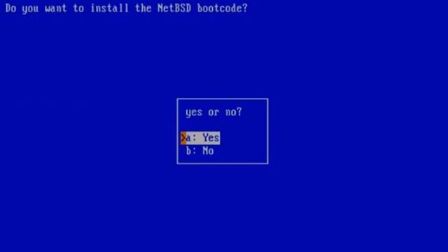 Installing the NetBSD 7 system on the VirtualBox