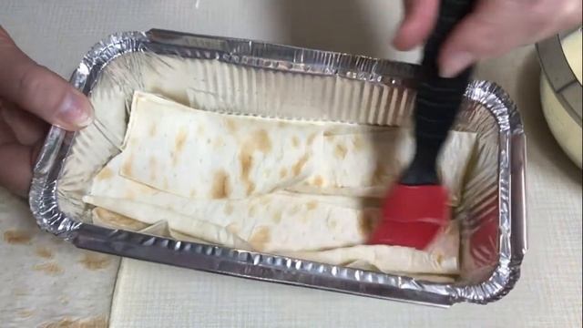 Пирог из лаваша многослойный с творогом и сыром!