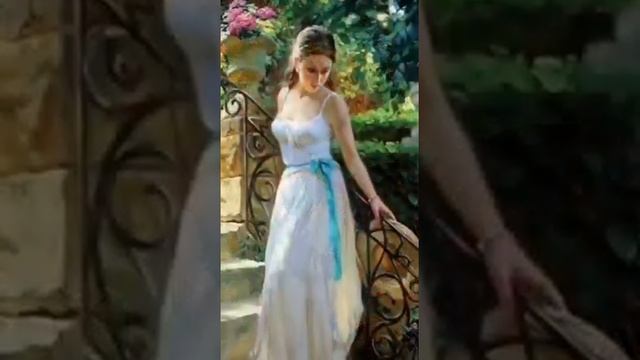 Нежнейший женщины портрет...!Прекрасные женские образы в работах замечательных художников. смотреть онлайн