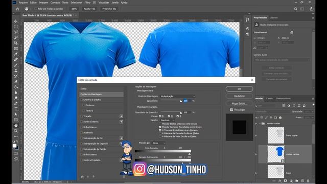 MOCKUP CAMISAS DE TIME HUDSON TUTORIAIS смотреть онлайн