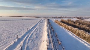 Трудовое - Зима - Железная дорога